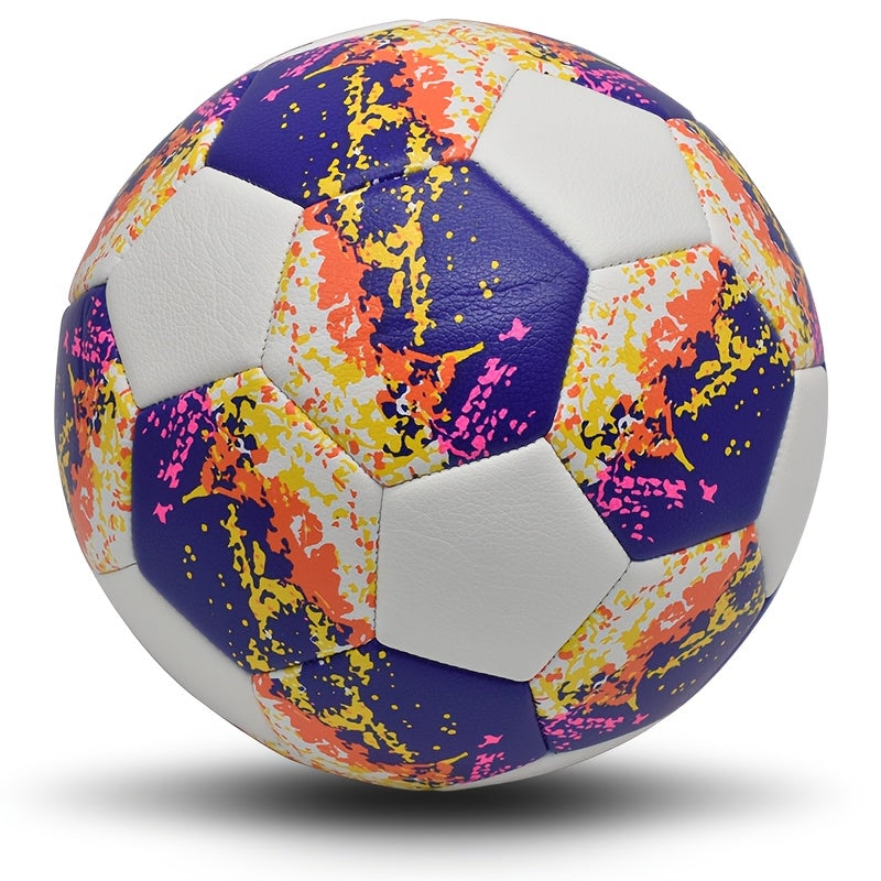 1pc Personalized Soccer Ball - Heavy-Duty PU Football with Custom Name & Number