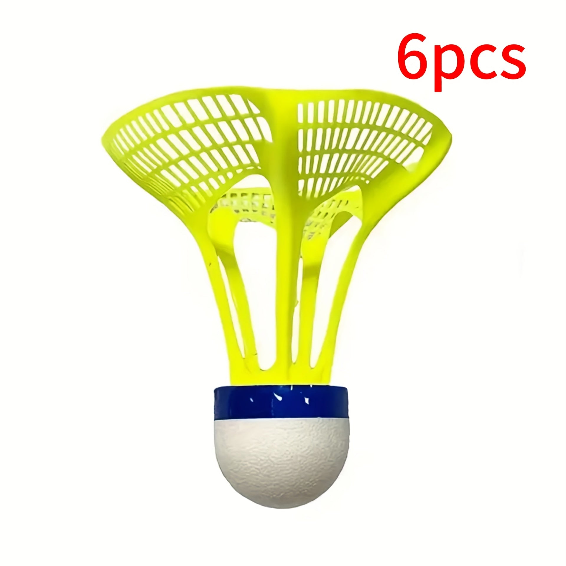 Windproof Badminton Balls 6 Windproof and Durable PA Nylon Badminton Balls | High Flight Stability