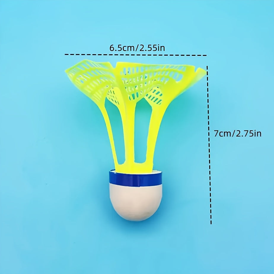 10pcs Wind-Resistant Nylon Badminton Shuttlecocks - PA Material, Improved Flight Stability