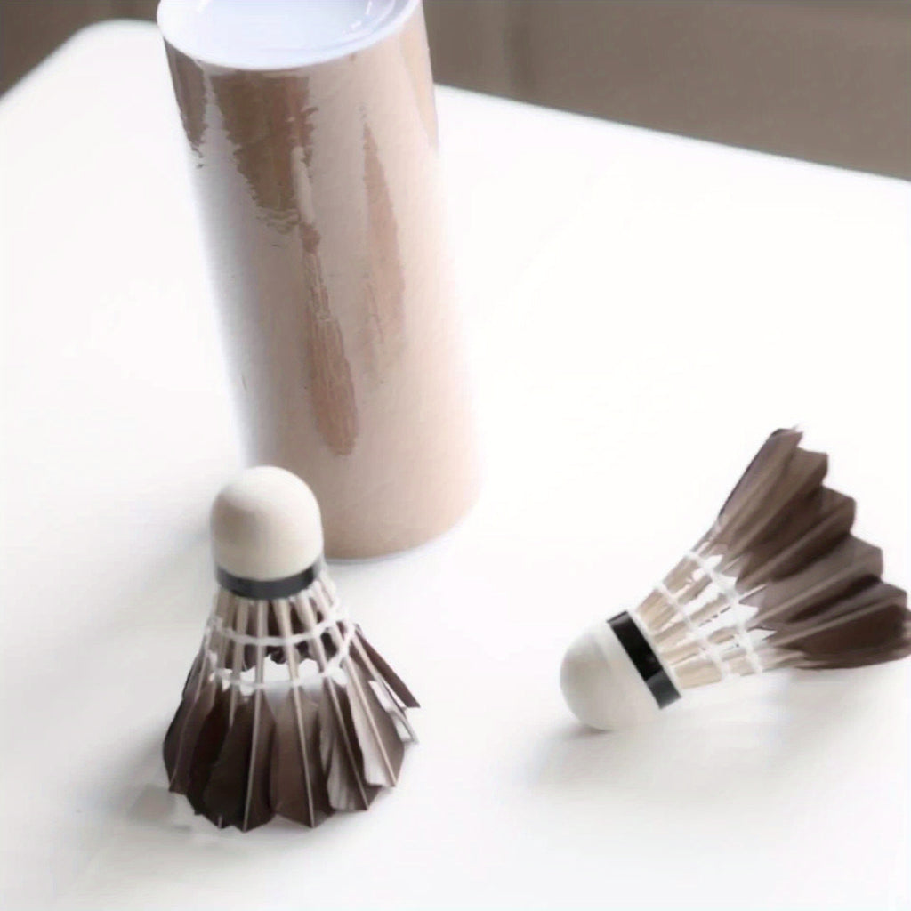 2-Pack Black Duck Feather Balls, Satisfies 2-6 Serve Needs, Small Bucket for Easy Portability