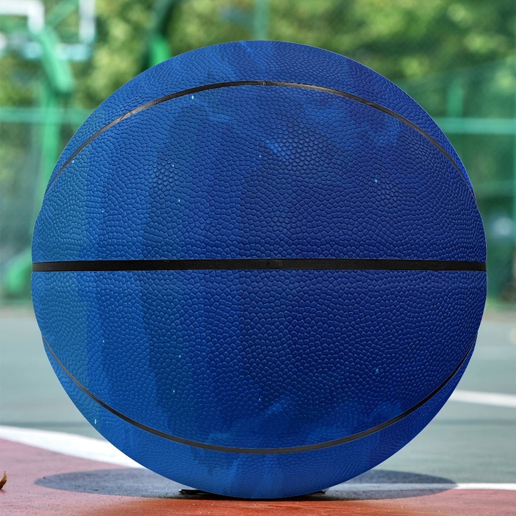 1pc Personalized Blue Starry Sky Basketball - Custom Text\u002FName, Size 5 or 7