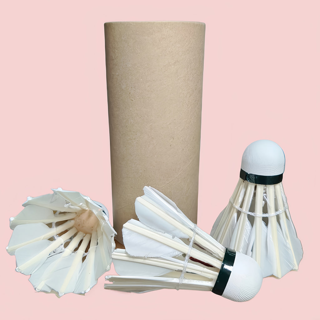 3pcs Badminton Shuttlecocks 3pcs Durable Badminton Shuttlecocks with White & Black Duck Feathers & Soft Foam Heads | Design for Training, Team Sports, Casual Play | Tennis & Short-Handled Paddle Accessories, Outdoor Recreation, Classic Shuttlecock