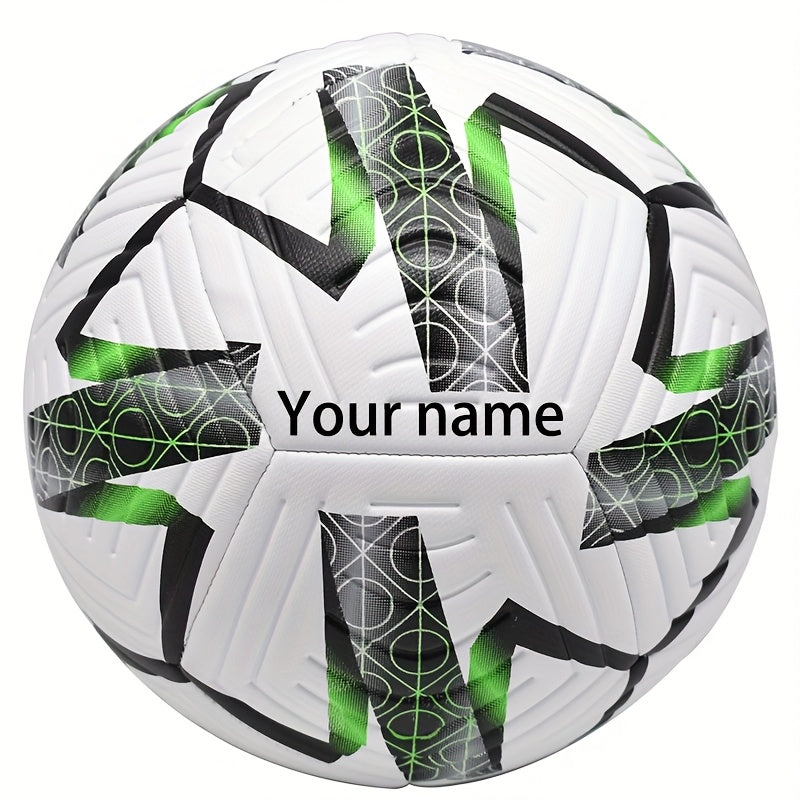Customized name, classic size 5 PVC soccer football, high-quality football suitable for birthdays