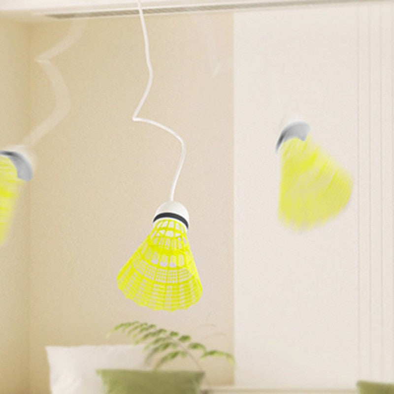 Badminton Trainer, Rebound Badminton Indoor Badminton Set, Automatic Telescopic Cyclotron Single Trainer