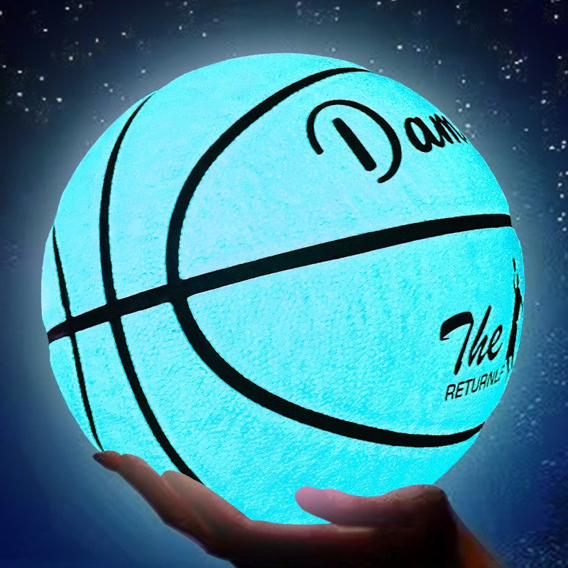 Soft-touch, Durable PU Soft Leather Luminous Basketball for Outdoor Wear-resistant Non-slip Play