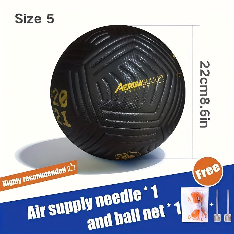 Premium Soccer Ball Premium Soccer Ball, Size 5, Seamless Faux Leather