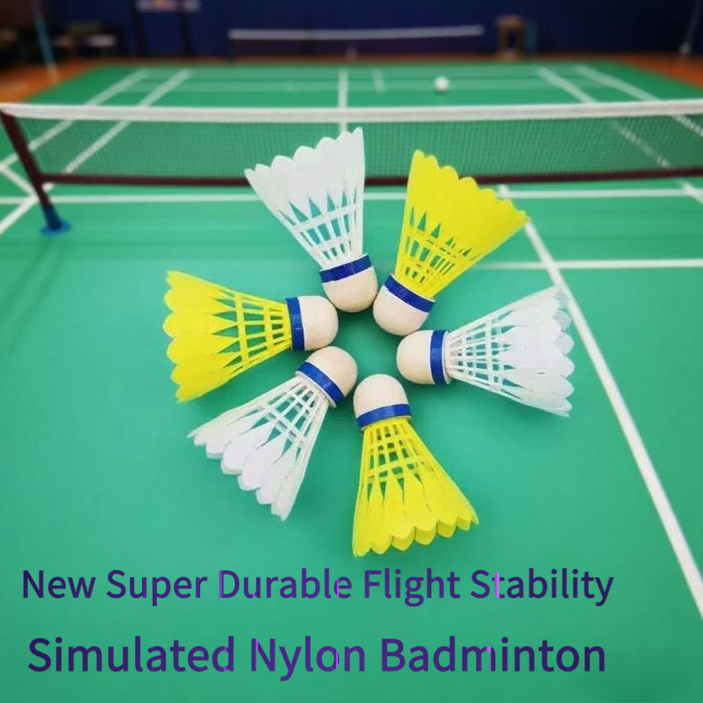 3pcs New Super Durable Flight Stability Simulated Nylon Badminton Shuttlecocks