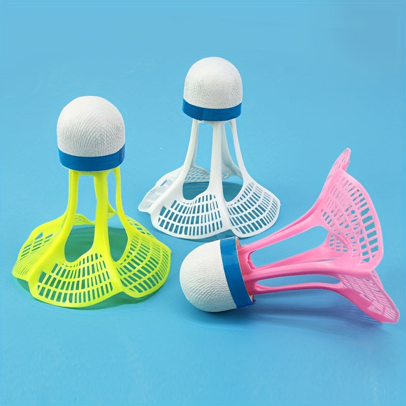 10pcs Wind-Resistant Nylon Badminton Shuttlecocks - PA Material, Improved Flight Stability