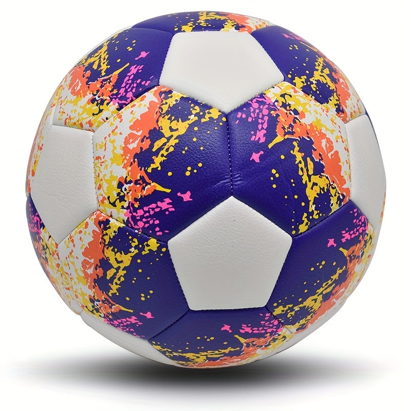 1pc Personalized Soccer Ball - Heavy-Duty PU Football with Custom Name & Number