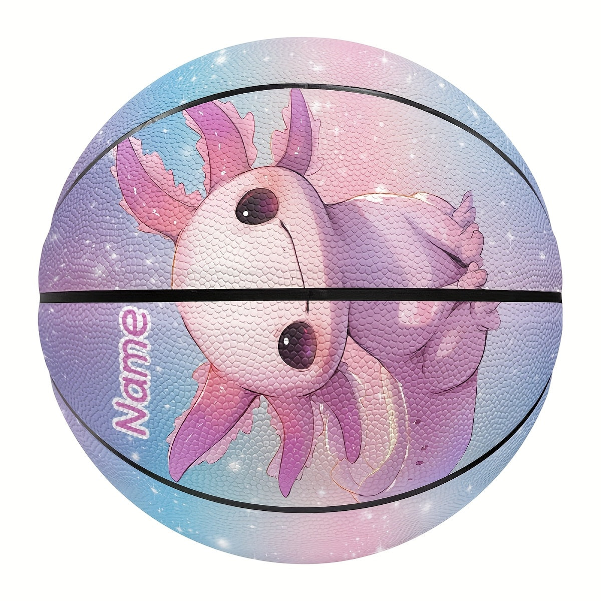 Customized No. 5\u002F7 Basketball - Cute Salamander Design, Durable Pu Material