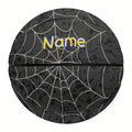 Customized basketball with spider web and skull design, size 5 or 7