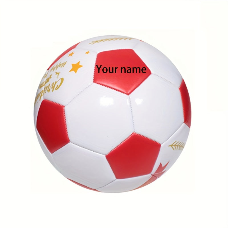 Size 5 TPU Material Personalized Engraved Soccer Ball with Custom Name and Logo