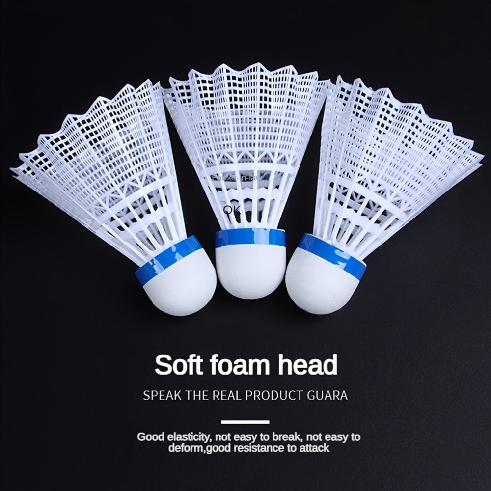 12pcs Nylon Shuttlecocks Durable 12pcs\u002F6pcs Nylon Badminton Shuttlecocks