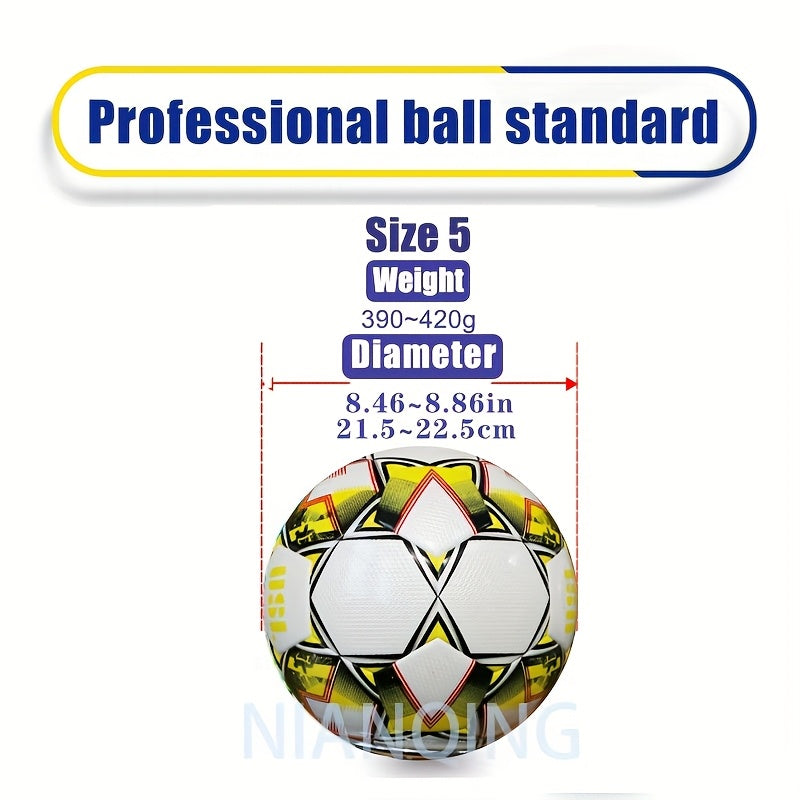 New Thickened PU Leather Seamless Heat-Sealed Soccer Ball