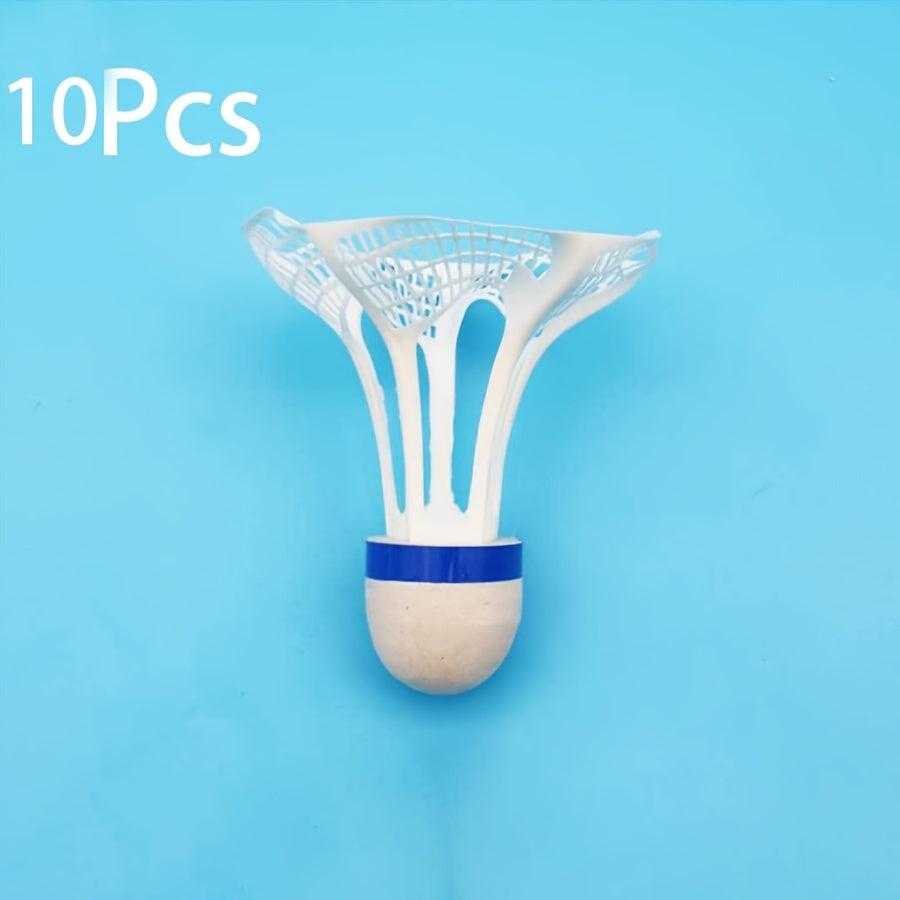 10pcs Durable Nylon Badminton Rackets - Windproof Design for Enhanced Stability