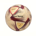 Custom Engraved Soccer Ball Personalized Golden Football Will Custom Engraved Size 5 Soccer Ball - Faux Leather