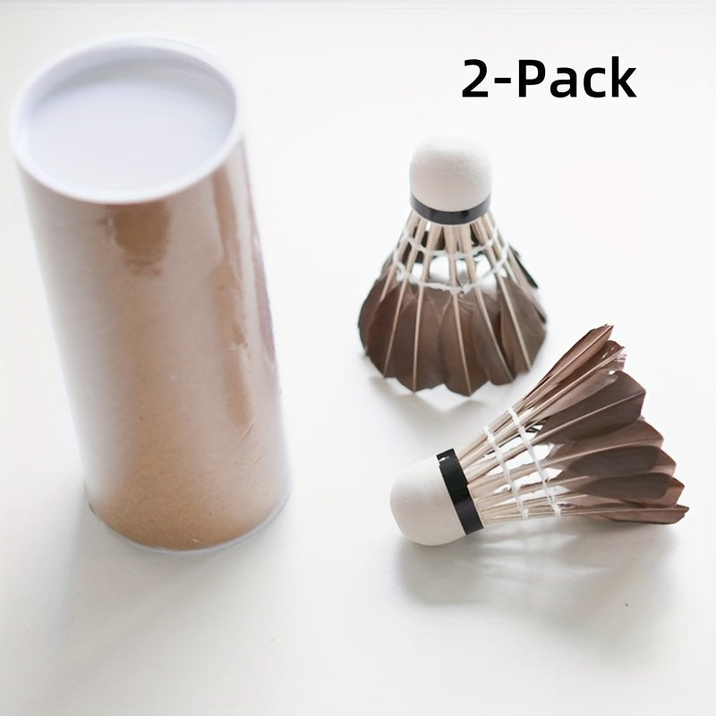 2-Pack Black Duck Feather Balls, Satisfies 2-6 Serve Needs, Small Bucket for Easy Portability