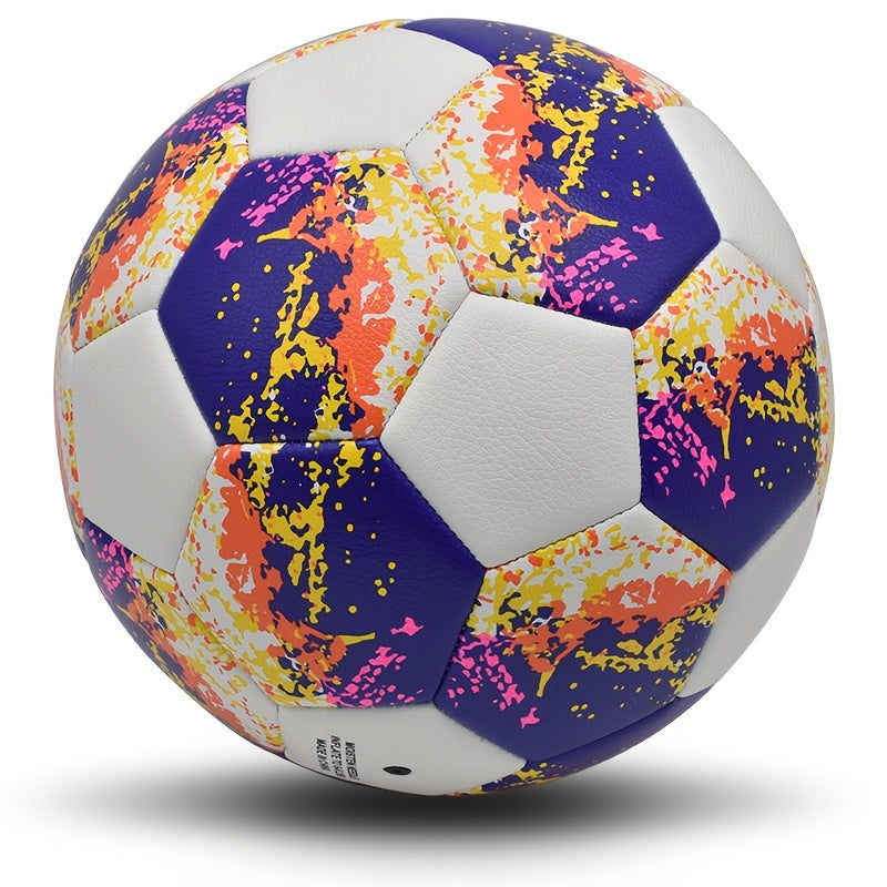 1pc Personalized Soccer Ball - Heavy-Duty PU Football with Custom Name & Number