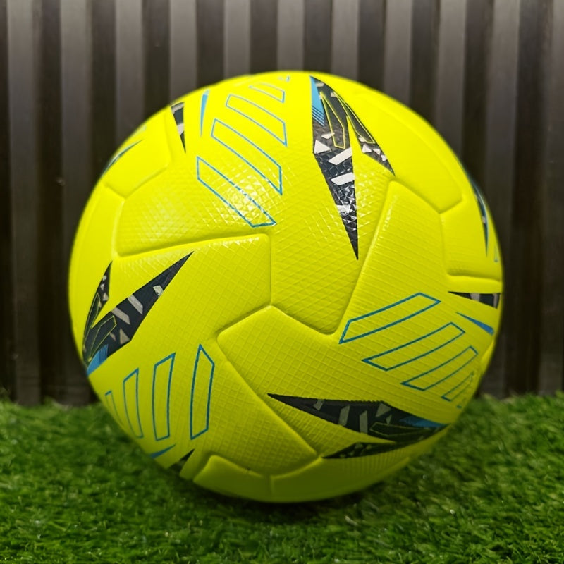 Professional No.5 Soccer Ball - High-Quality Faux Leather, Seamless Heat-Bonded Construction