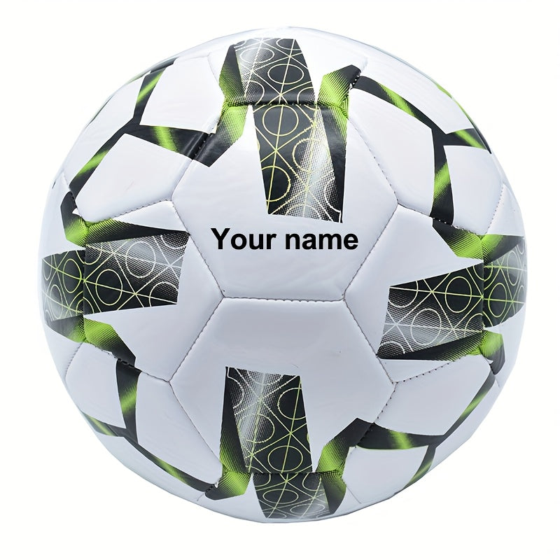 Customized name, classic size 5 PVC soccer football, high-quality football suitable for birthdays
