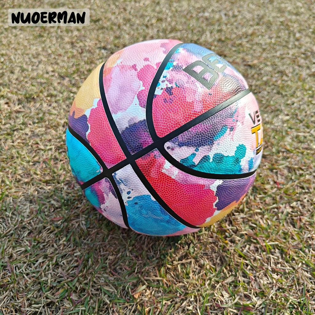 NUOERMAN Vibrant Dragon-Themed Basketball - Durable