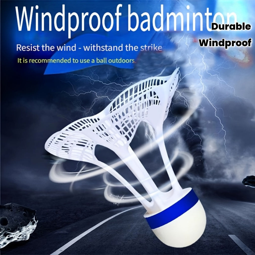 10pcs Durable Nylon Badminton Rackets - Windproof Design for Enhanced Stability