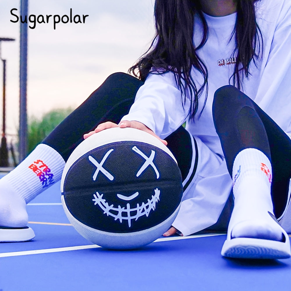 Sugarpolar Youth Size 7 Basketball, Fluorescent Glow in Dark, Wear-Resistant Non-Slip