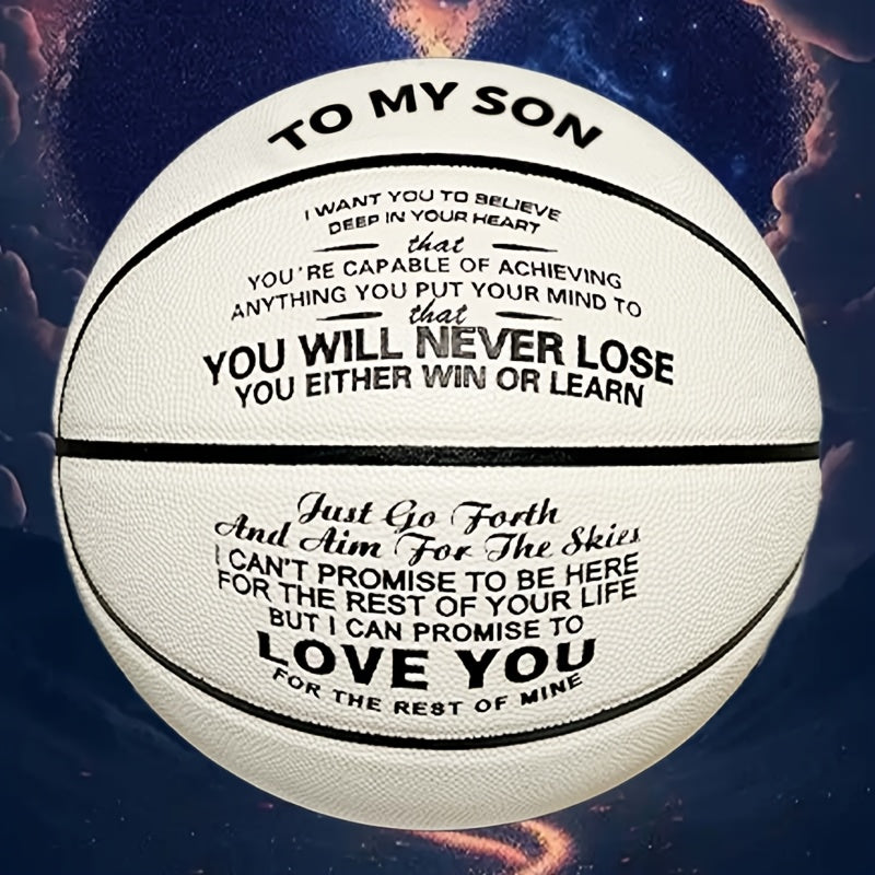 Glow-in-the-Dark Basketball #7 - Personalized Custom Name\u002FMessage, No Batteries Needed