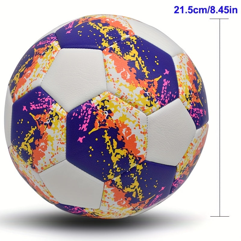 1pc Personalized Soccer Ball - Heavy-Duty PU Football with Custom Name & Number