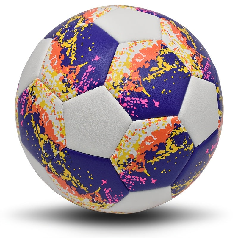 1pc Personalized Soccer Ball - Heavy-Duty PU Football with Custom Name & Number