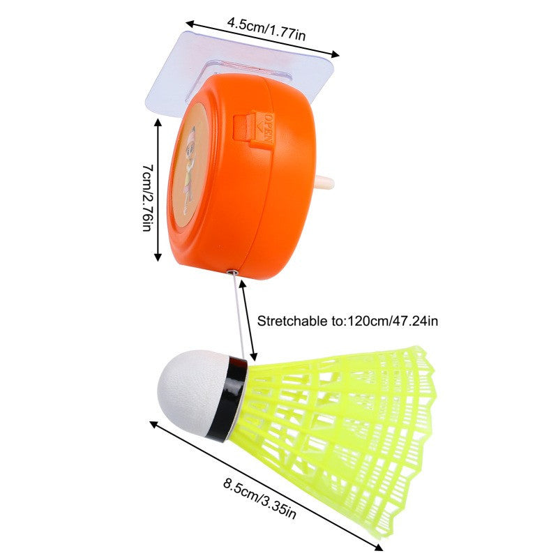 Badminton Trainer, Rebound Badminton Indoor Badminton Set, Automatic Telescopic Cyclotron Single Trainer