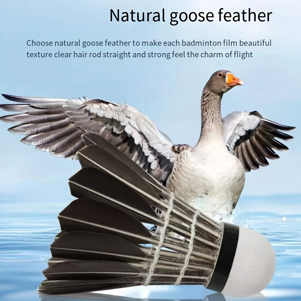 3pcs Badminton Shuttlecocks 3pcs Durable Badminton Shuttlecocks with White & Black Duck Feathers & Soft Foam Heads | Design for Training, Team Sports, Casual Play | Tennis & Short-Handled Paddle Accessories, Outdoor Recreation, Classic Shuttlecock
