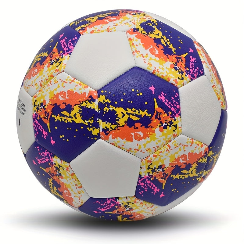 1pc Personalized Soccer Ball - Heavy-Duty PU Football with Custom Name & Number