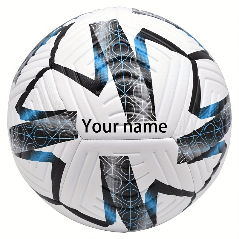 Customized name, classic size 5 PVC soccer football, high-quality football suitable for birthdays
