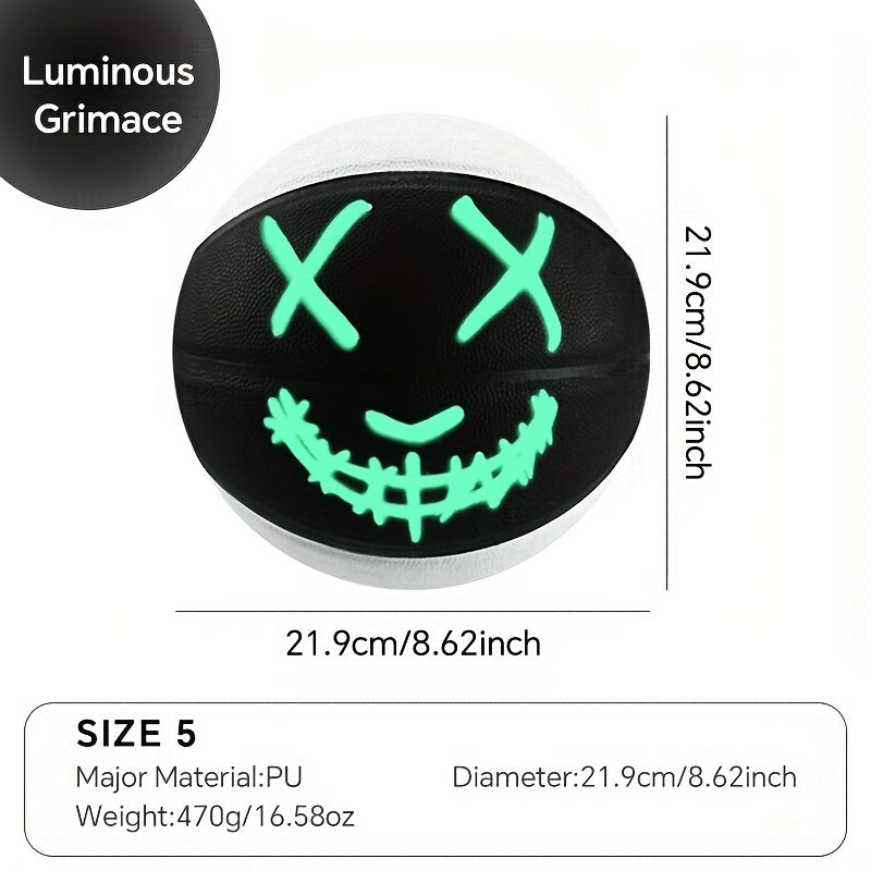 Sugarpolar Youth Size 7 Basketball, Fluorescent Glow in Dark, Wear-Resistant Non-Slip