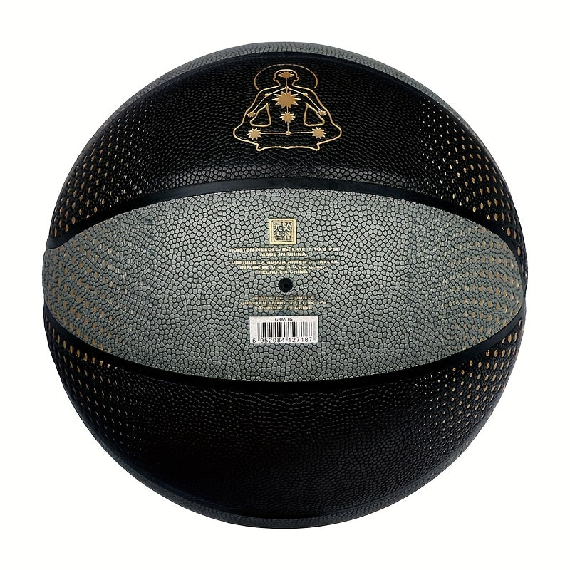 ProSelect Basketball ProSelect Size 7 Basketball - Black & Golden Wave Dot Design