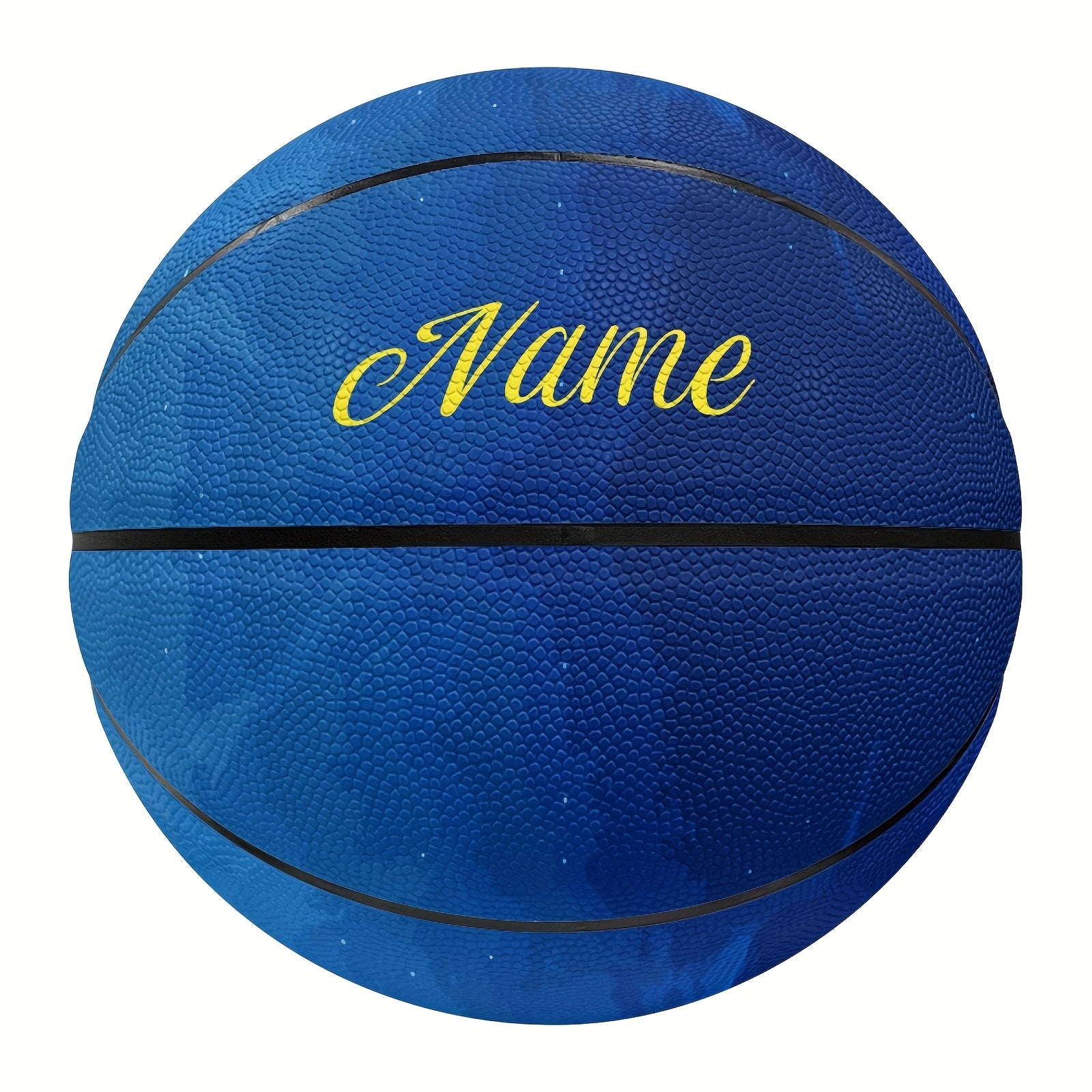 1pc Personalized Blue Starry Sky Basketball - Custom Text\u002FName, Size 5 or 7