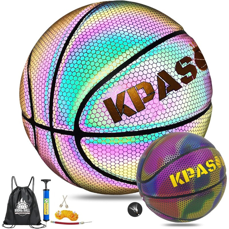 KPASON Holographic Glowing Basketball Size 5\u002F6\u002F7 (27.5\