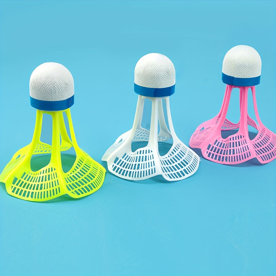 10pcs Wind-Resistant Nylon Badminton Shuttlecocks - PA Material, Improved Flight Stability