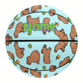 Customizable Basketball Cute Customizable Capybara Pattern Basketball | Optional Size 5 or 7