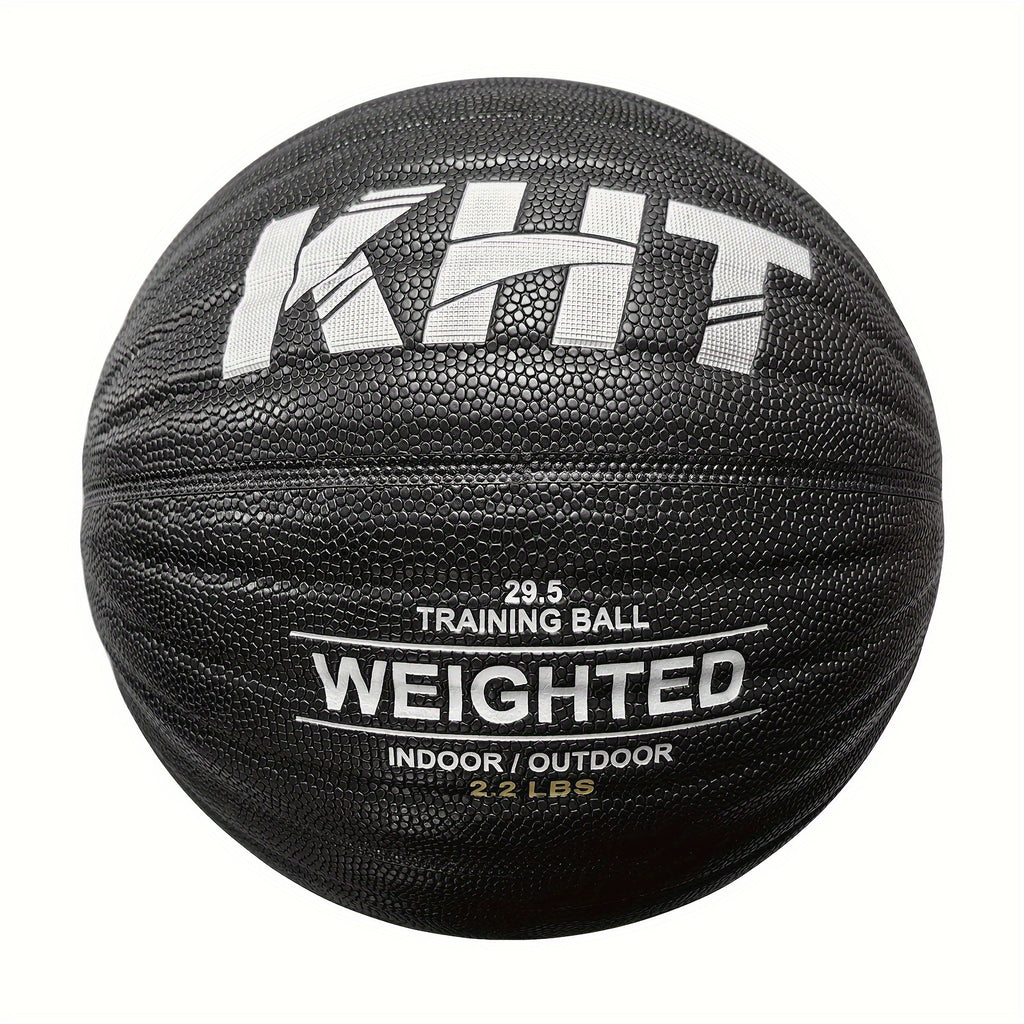 KHT Heavy-Duty Training Basketball - 2.2\u002F2.87\u002F3.31LB Size 7 - Weighted Absorbent PU Material