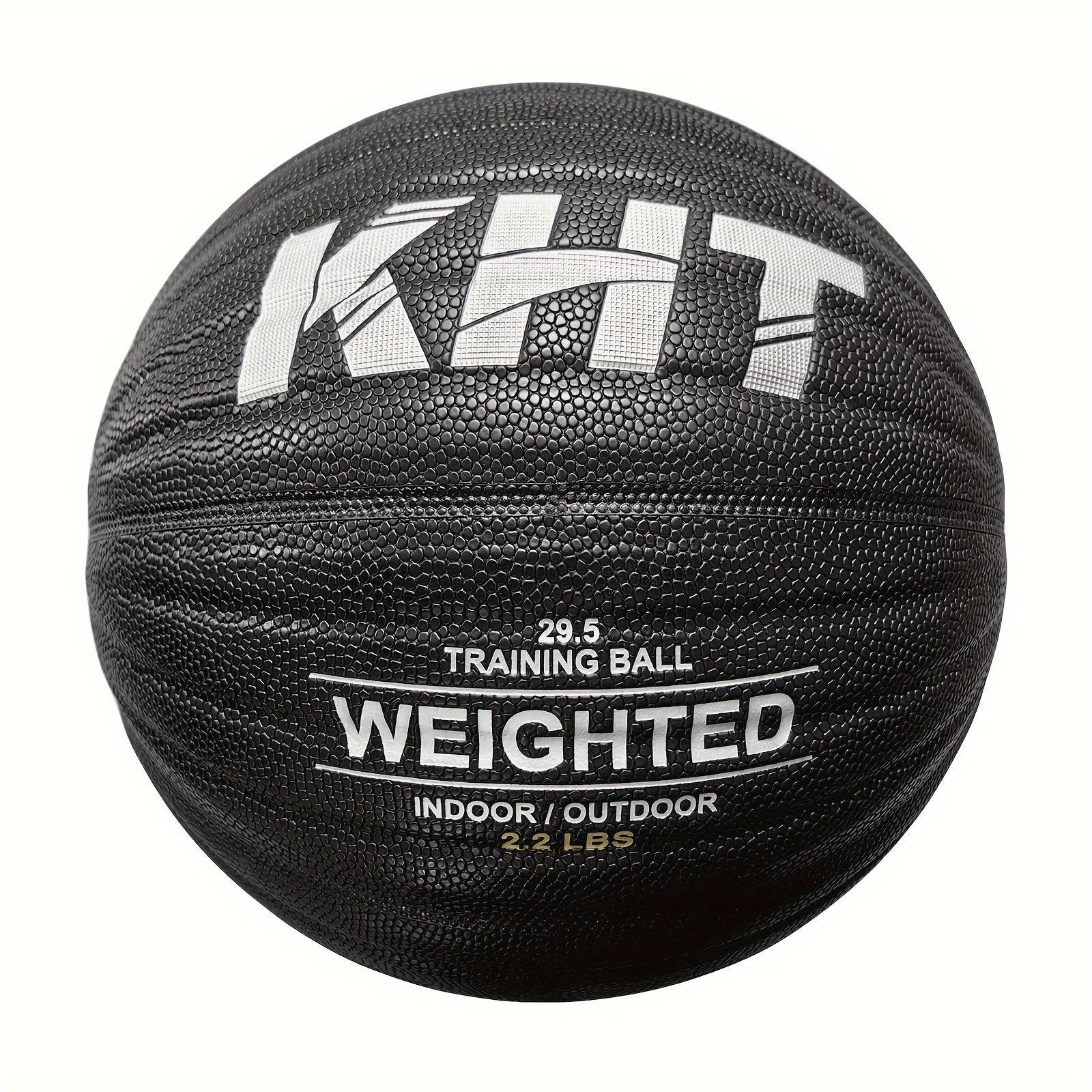 KHT Heavy-Duty Training Basketball - 2.2\u002F2.87\u002F3.31LB Size 7 - Weighted Absorbent PU Material
