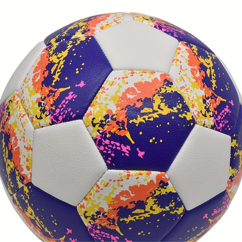 1pc Personalized Soccer Ball - Heavy-Duty PU Football with Custom Name & Number