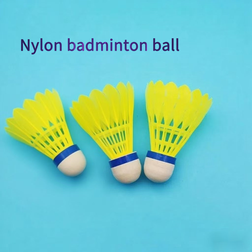 3pcs New Super Durable Flight Stability Simulated Nylon Badminton Shuttlecocks
