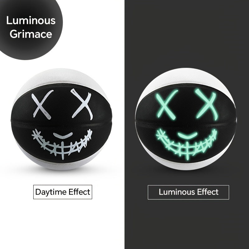 Sugarpolar Youth Size 7 Basketball, Fluorescent Glow in Dark, Wear-Resistant Non-Slip