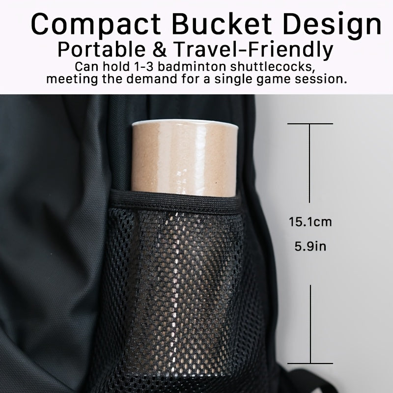 2-Pack Black Duck Feather Balls, Satisfies 2-6 Serve Needs, Small Bucket for Easy Portability