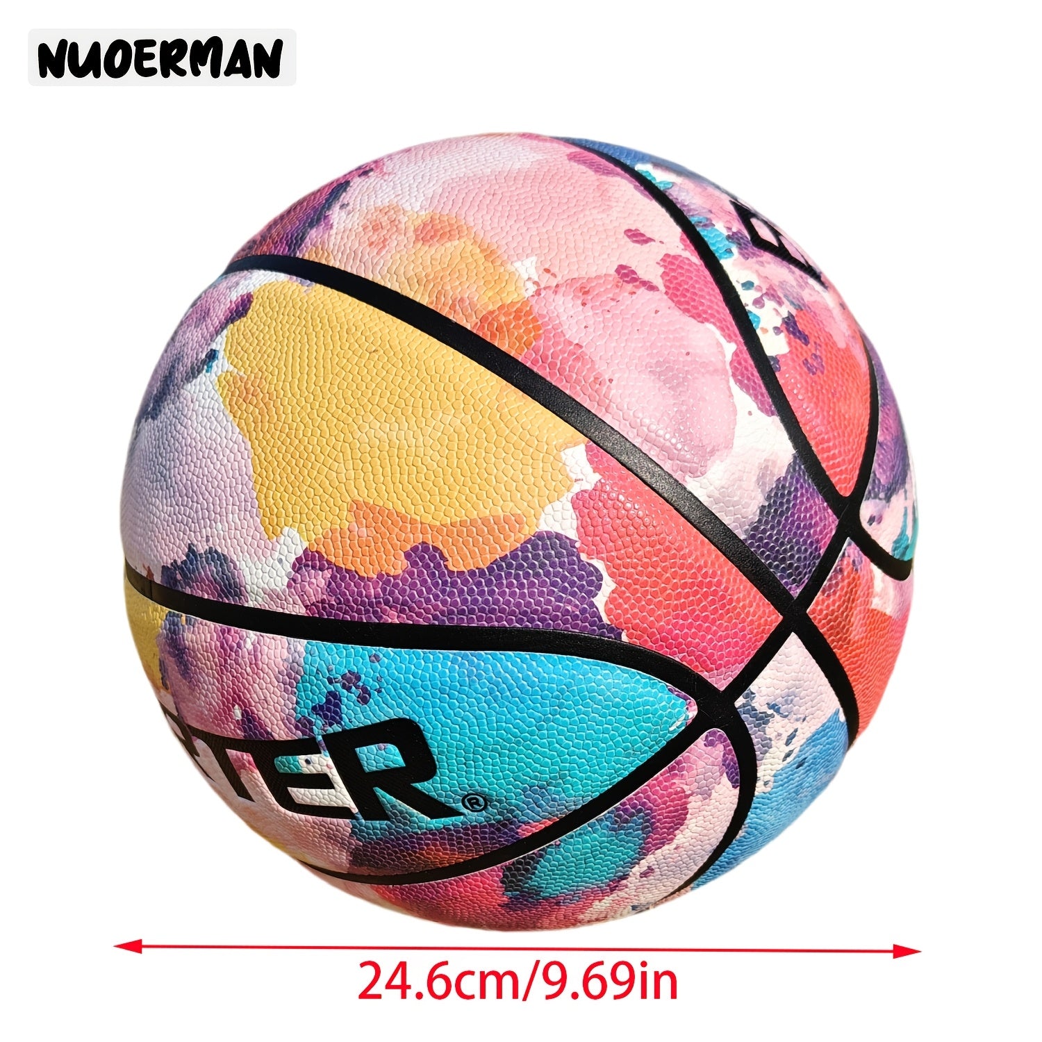 NUOERMAN Vibrant Dragon-Themed Basketball - Durable