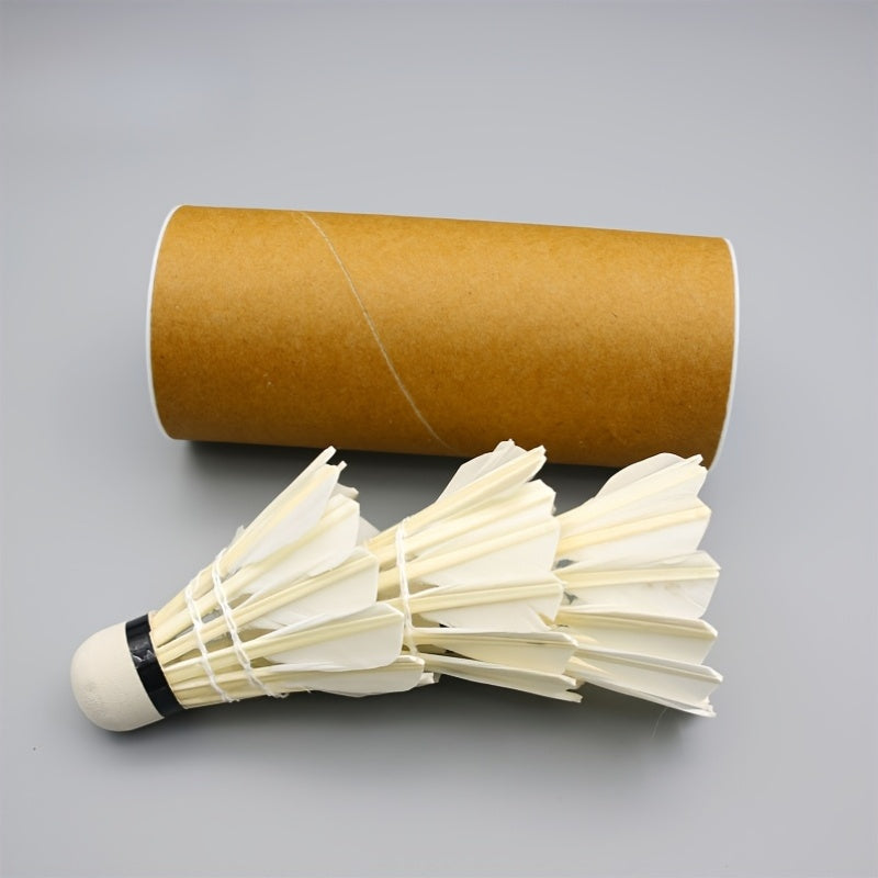 Badminton Shuttlecock - Durable Foam Tip, Soft Feather Lightweight Design for Training