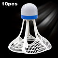 10pcs Wind-Resistant Nylon Badminton Shuttlecocks - PA Material, Improved Flight Stability