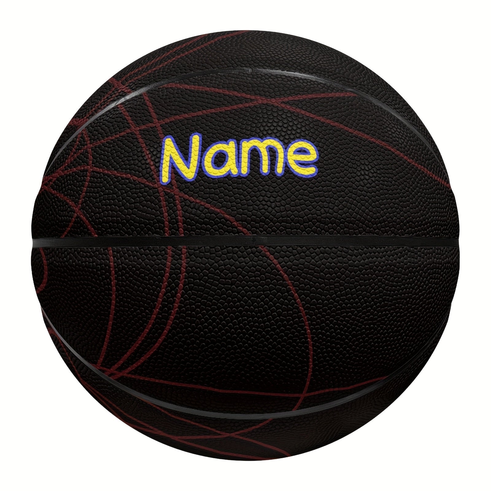 Customized basketball with spider web and skull design, size 5 or 7